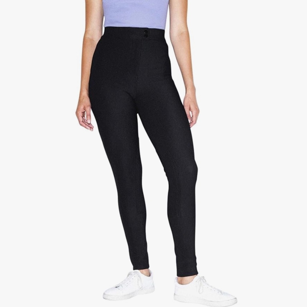 American Apparel Black High-Waisted Riding Pants